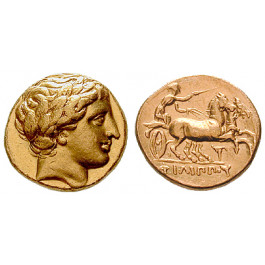 Makedonien, Königreich, Philipp II., Stater 340-328 v.Chr., vz
