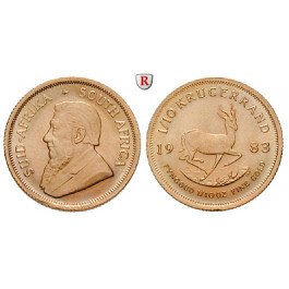 Südafrika, Republik, 1/10 Krügerrand seit 1980, 3,11 g fein, bfr.