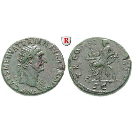 Römische Kaiserzeit, Traianus, Dupondius 99-100, ss+
