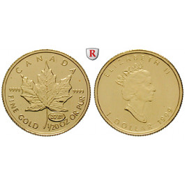 Kanada, Elizabeth II., Dollar seit 1993, 1,56 g fein, st