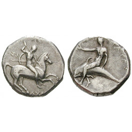 Italien-Kalabrien, Taras (Tarent), Didrachme 302-280 v.Chr., ss+