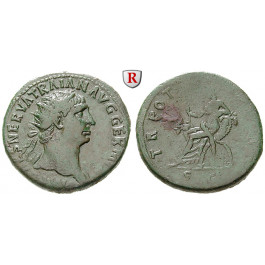 Römische Kaiserzeit, Traianus, Dupondius 99-100, ss