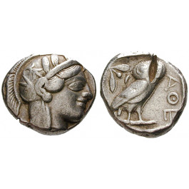 Attika, Athen, Tetradrachme nach 449 v.Chr., ss