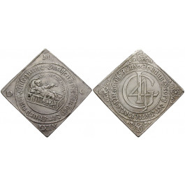 Sachsen, Albertinische Linie, Johann Georg II., Reichstalerklippe 1669, ss