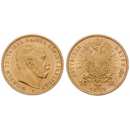 Deutsches Kaiserreich, Preussen, Wilhelm I., 20 Mark 1873, A, f.vz, J. 243