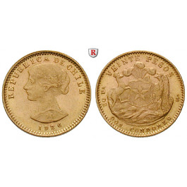 Chile, Republik, 20 Pesos 1926-1980, 3,66 g fein, vz-st