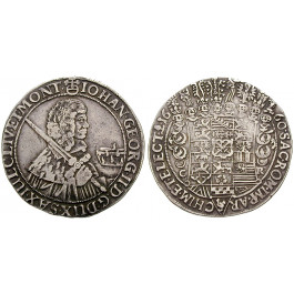 Sachsen, Albertinische Linie, Johann Georg II., Taler 1660, ss