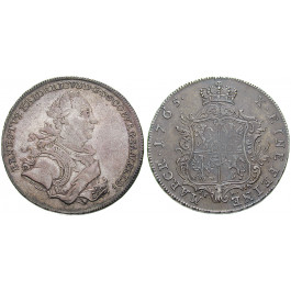Sachsen, Sachsen-Coburg-Saalfeld, Ernst Friedrich, Taler 1765, ss+