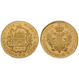 Hamburg, Stadt, Dukat 1766, vz-st
