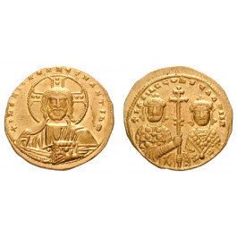 Byzanz, Basilius II. und Constantinus VIII., Solidus 976-1025, vz-st