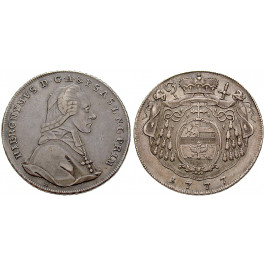 Salzburg, Bistum, Hieronymus von Colloredo, Taler 1777, ss