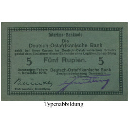 Deutsch-Ostafrika, 5 Rupien 01.11.1915, III bis IV, Rb. 921h