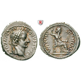 Römische Kaiserzeit, Tiberius, Denar, vz+/vz