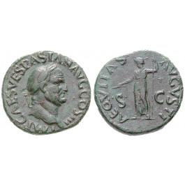 Römische Kaiserzeit, Vespasianus, As 71, ss+