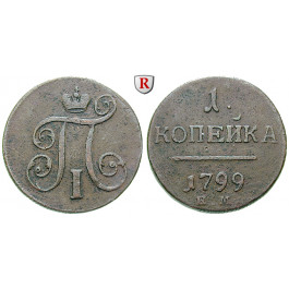 Russland, Paul I., Kopeke 1799, ss