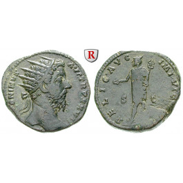 Römische Kaiserzeit, Marcus Aurelius, Dupondius 172-173, ss+/ss