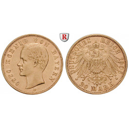 Deutsches Kaiserreich, Bayern, Otto, 20 Mark 1905, D, ss, J. 200
