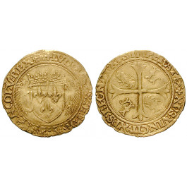 Frankreich, Louis XII., Ecu d´or au porc-épic o.J. (1508), ss