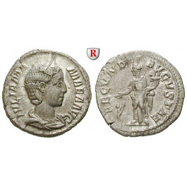 Römische Kaiserzeit, Julia Mamaea, Mutter des Severus Alexander, Denar 232, ss