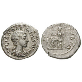 Römische Kaiserzeit, Julia Soaemias, Mutter des Elagabal, Denar +222, ss