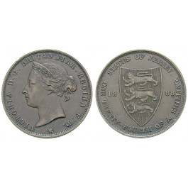 Jersey, Victoria, 1/24 Shilling 1888, ss-vz