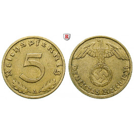 Drittes Reich, 5 Reichspfennig 1936, A, ss, J. 363