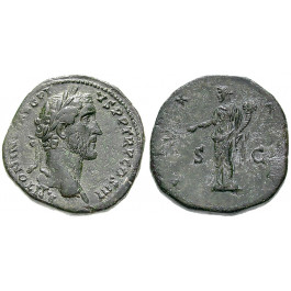 Römische Kaiserzeit, Antoninus Pius, Sesterz 140-144, ss-vz
