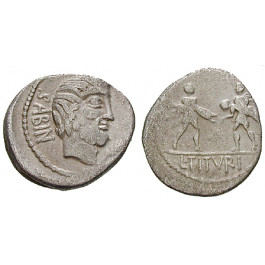 Römische Republik, L. Titurius Sabinus, Denar 89 v.Chr., ss