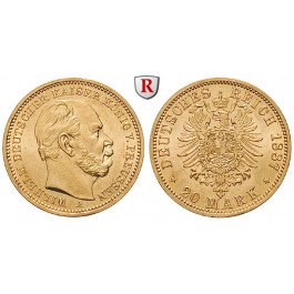 Deutsches Kaiserreich, Preussen, Wilhelm I., 20 Mark 1887, A, vz+, J. 246
