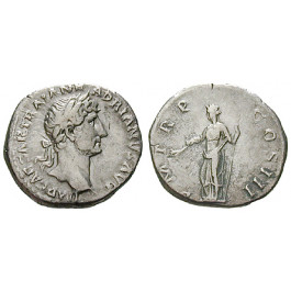 Römische Kaiserzeit, Hadrianus, Denar 119-122, ss