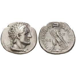 Ägypten, Königreich der Ptolemäer, Ptolemaios VI., Tetradrachme 170-164 v.Chr., ss-vz