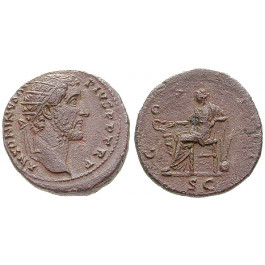 Römische Kaiserzeit, Antoninus Pius, Dupondius 145-161, vz