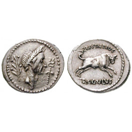 Römische Republik, Caius Iulius Caesar, Denar 42 v.Chr., vz
