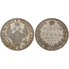 Russland, Nikolaus I., Rubel 1850, f.st