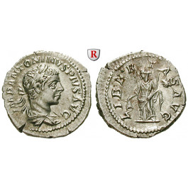Römische Kaiserzeit, Elagabal, Denar 219, vz