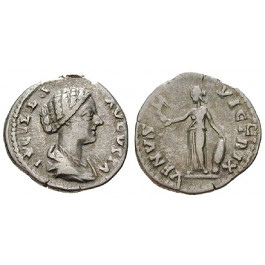 Römische Kaiserzeit, Lucilla, Frau des Lucius Verus, Denar nach 164 n.Chr., ss