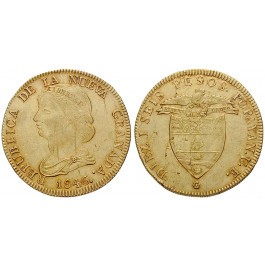 Kolumbien, Neugranada, 16 Pesos 1846, 23,63 g fein, ss+