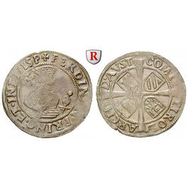 Römisch Deutsches Reich, Ferdinand I., 6 Kreuzer, prfr.