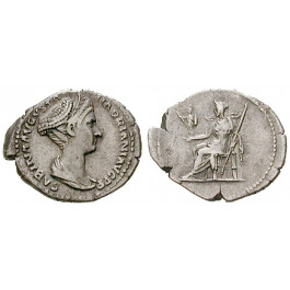 Römische Kaiserzeit, Sabina, Frau des Hadrianus, Denar vor 137, ss+