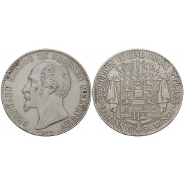 Sachsen, Sachsen-Meiningen, Bernhard Erich Freund, Doppeltaler 1854, ss