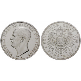 Deutsches Kaiserreich, Waldeck-Pyrmont, Friedrich, 5 Mark 1903, A, PP, J. 171