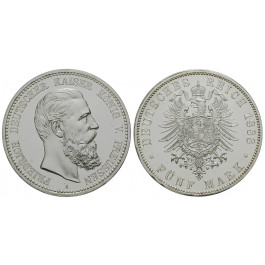 Deutsches Kaiserreich, Preussen, Friedrich III., 5 Mark 1888, A, PP, J. 99