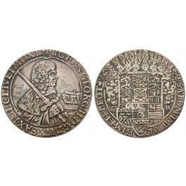 Sachsen, Albertinische Linie, Johann Georg I., Reichstaler 1652, ss