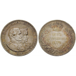 Sachsen, Königreich Sachsen, Johann, Vereinsdoppeltaler 1872, vz+