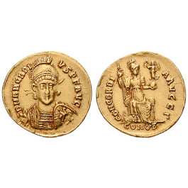 Römische Kaiserzeit, Arcadius, Solidus 397-402, ss+