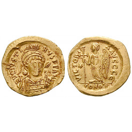 Byzanz, Justin I., Solidus, ss-vz