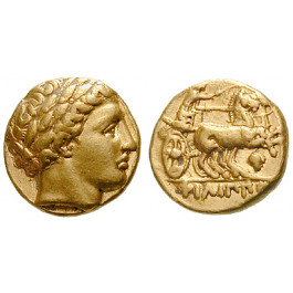 Makedonien, Königreich, Philipp II., Stater 340-328 v.Chr., f.vz