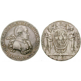 Schwarzburg, Rudolstadt, Friedrich Karl, 1/2 Konventionstaler 1791, ss