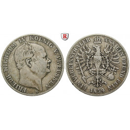 Brandenburg-Preussen, Königreich Preussen, Friedrich Wilhelm IV., Vereinstaler 1859, ss