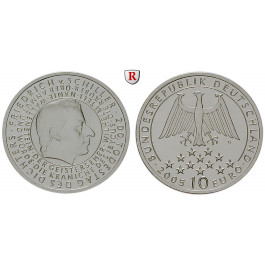 Bundesrepublik Deutschland, 10 Euro 2005, Friedrich von Schiller, G, bfr., J. 513